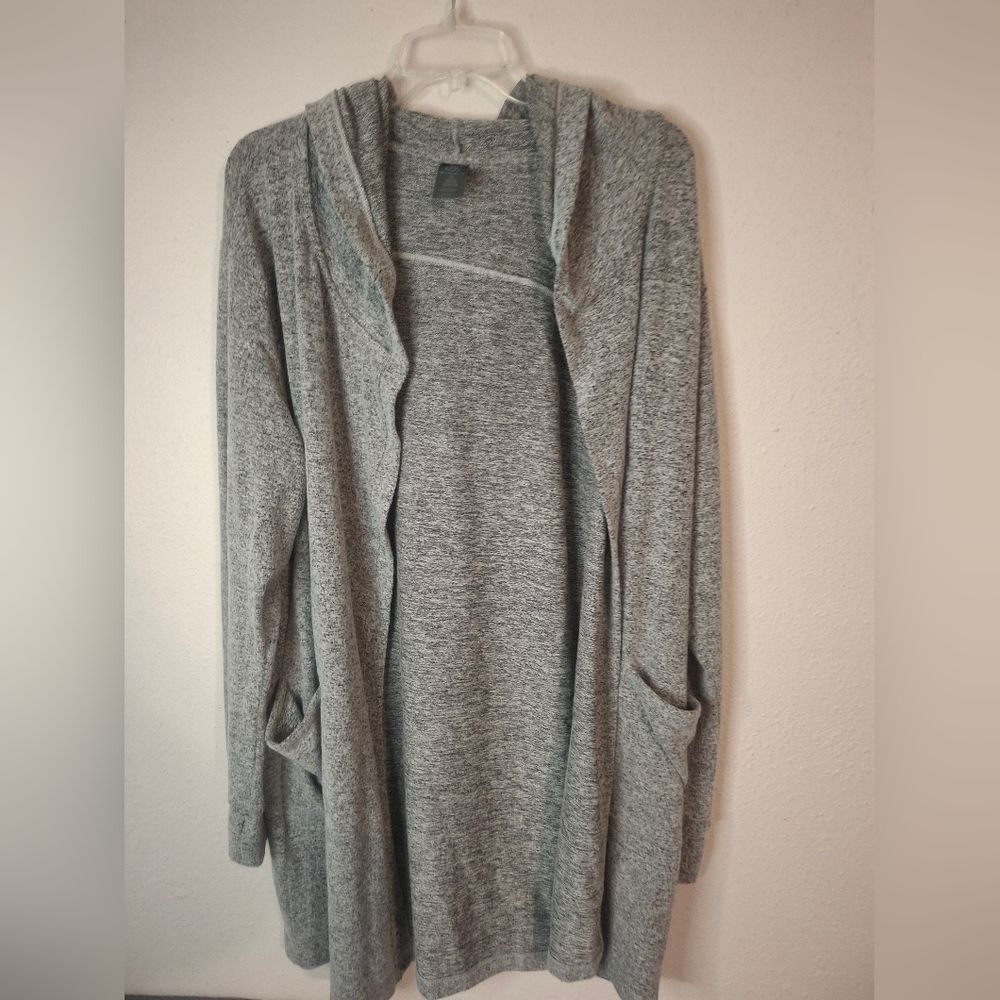 Women's Gray Open Front Sweater size XL